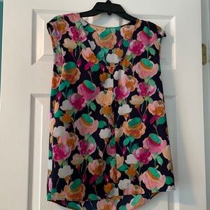 J crew flower blouse